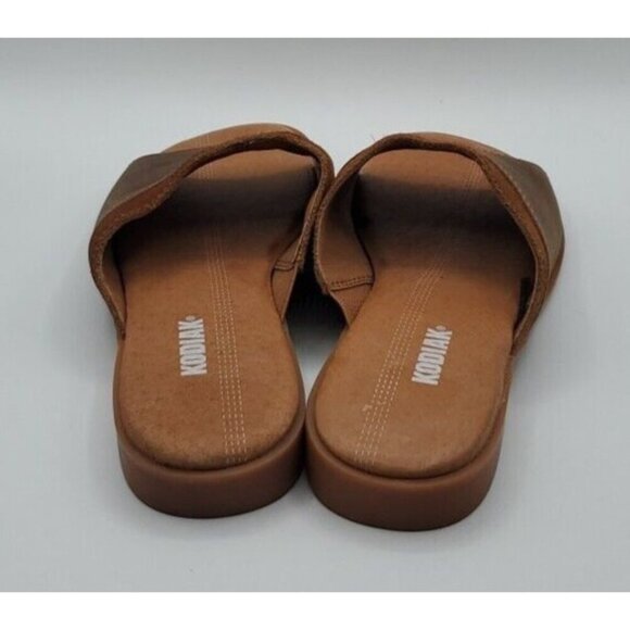 Kodiak Womens Alexi Brown Rust Leather Suede Slide Sandals Size 8.5 - Picture 5 of 13